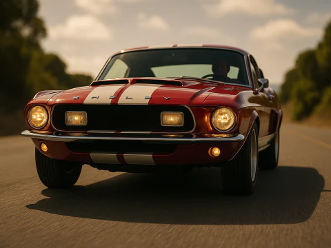 Shelby 500kr 68 3D Model