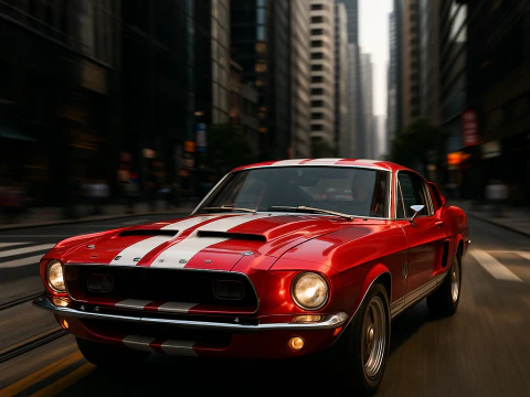 Shelby 500kr 68 3D Model