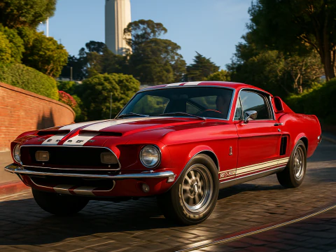 Shelby 500kr 68 3D Model