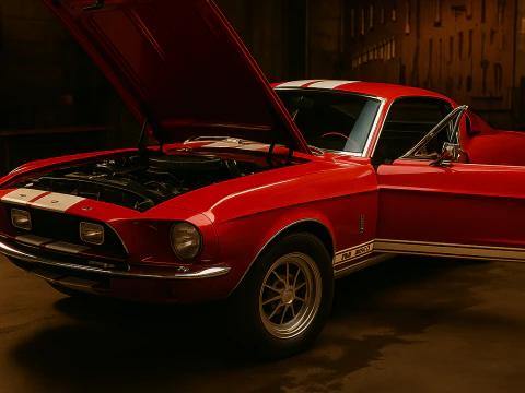 Shelby 500kr 68 3D Model