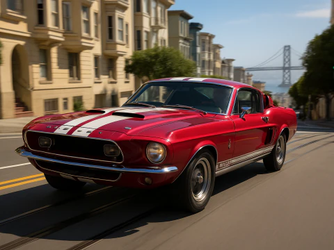Shelby 500kr 68 3D Model