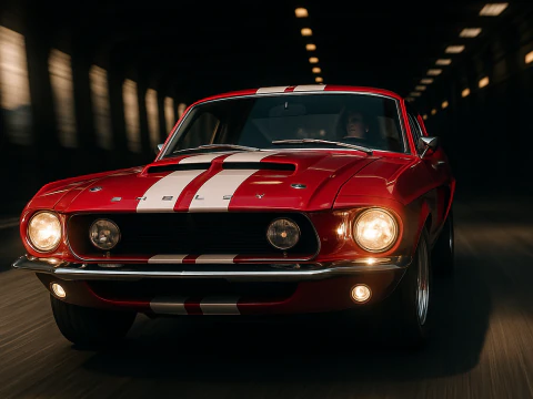 Shelby 500kr 68 3D Model