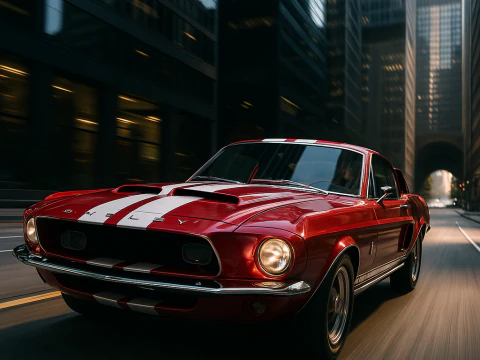 Shelby 500kr 68 3D Model