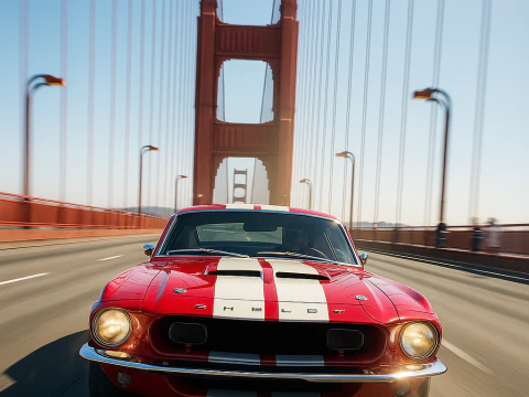 Shelby 500kr 68 3D Model