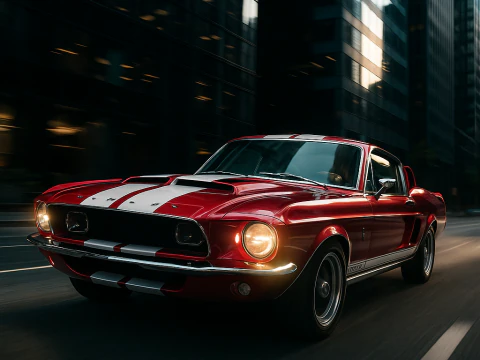 Shelby 500kr 68 3D Model