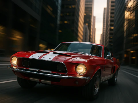 Shelby 500kr 68 3D Model