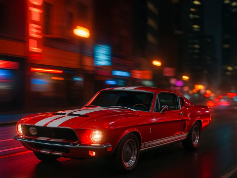 Shelby 500kr 68 3D Model