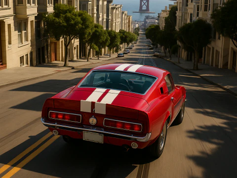 Shelby 500kr 68 3D Model