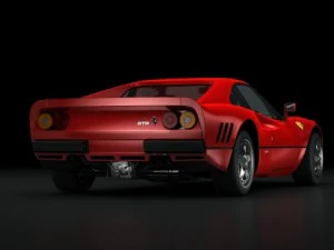 ferrari gto 1984 3D Model