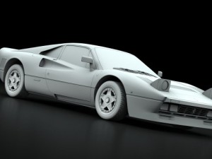 ferrari gto 1984 3Dモデル