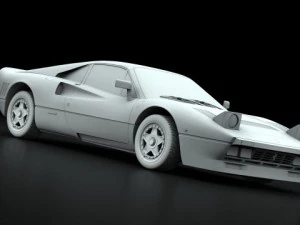 ferrari gto 1984 3D Model