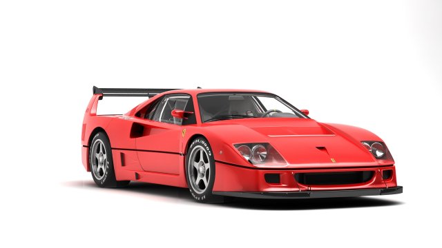 ferrari f40 competizione 89 3D Model .c4d .max .obj .3ds .fbx .stl .blend 