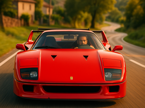 Ferrari f40 competizione 89 3D 模型