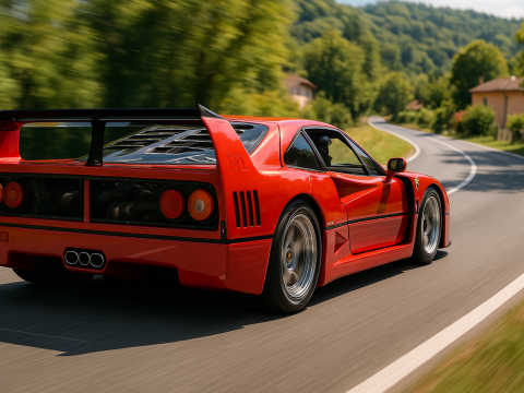 Ferrari f40 competizione 89 3D 模型