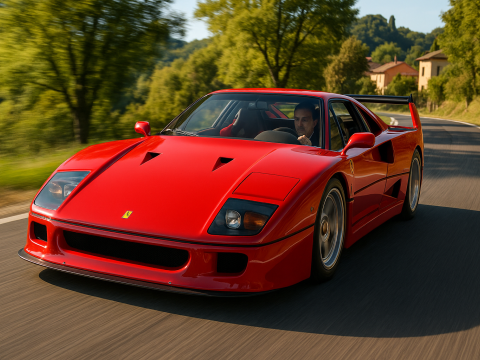 Ferrari f40 competizione 89 3D 模型