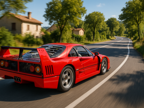 Ferrari f40 competizione 89 3D 模型