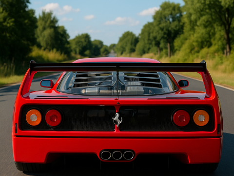 Ferrari f40 competizione 89 3D 模型