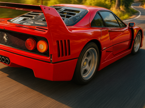 Ferrari f40 competizione 89 3D 模型
