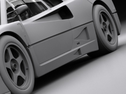 Ferrari f40 competizione 89 3D 模型