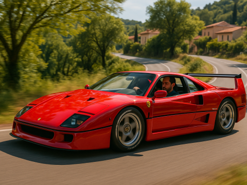 Ferrari f40 competizione 89 3D 模型