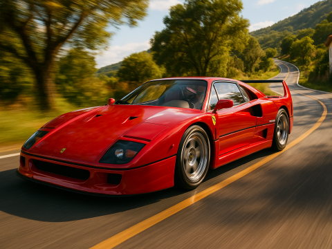 Ferrari f40 competizione 89 3D 模型