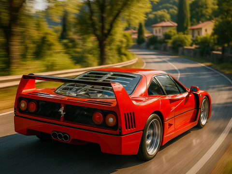 Ferrari f40 competizione 89 3D 模型