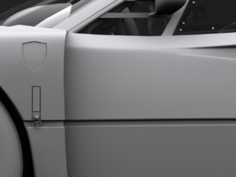 Ferrari f40 competizione 89 3D 模型