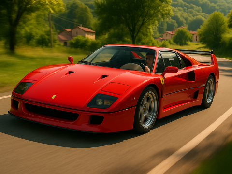 Ferrari f40 competizione 89 3D 模型