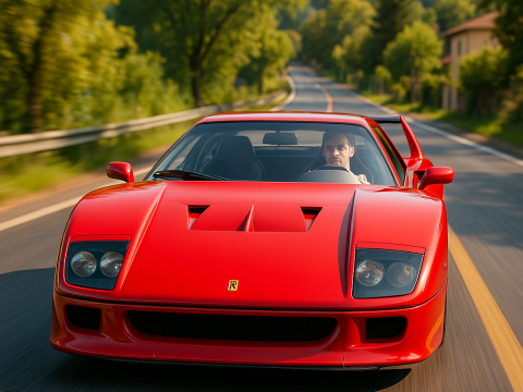 Ferrari f40 competizione 89 3D 模型