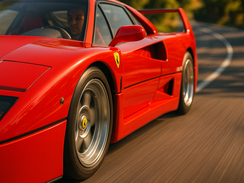 Ferrari f40 competizione 89 3D 模型