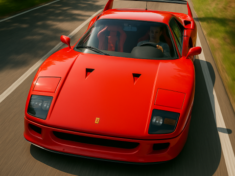 Ferrari f40 competizione 89 3D 模型