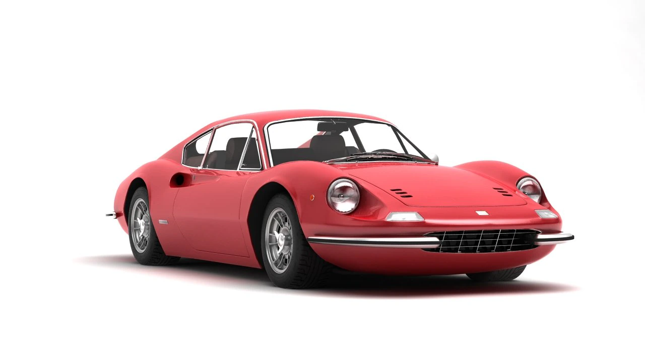 ferrari dino 246 gts 69 3D Model .c4d .max .obj .3ds .fbx .stl .blend 