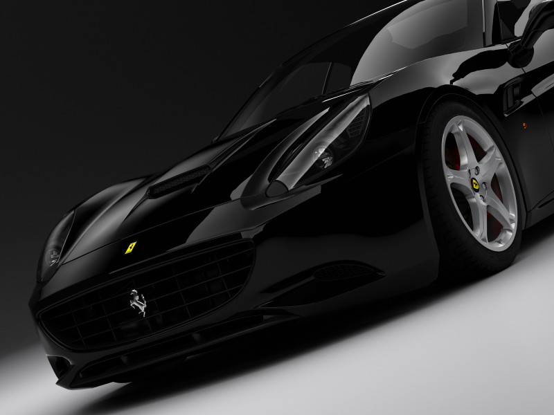 Ferrari california 09 Model 3D .c4d .max .obj .3ds .fbx .stl .blend 