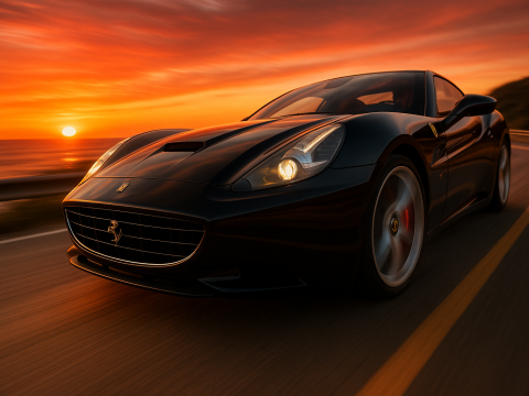 Ferrari california 09 3D Модель
