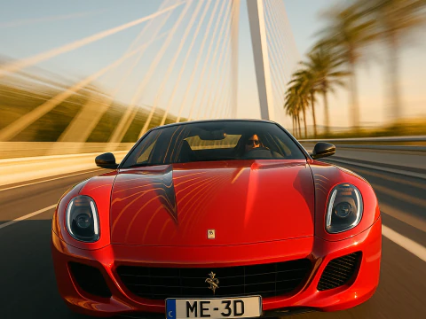 Ferrari 599gto 06 3D Model