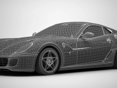 Ferrari 599gto 06 3D Model