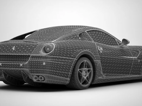 Ferrari 599gto 06 3D Model