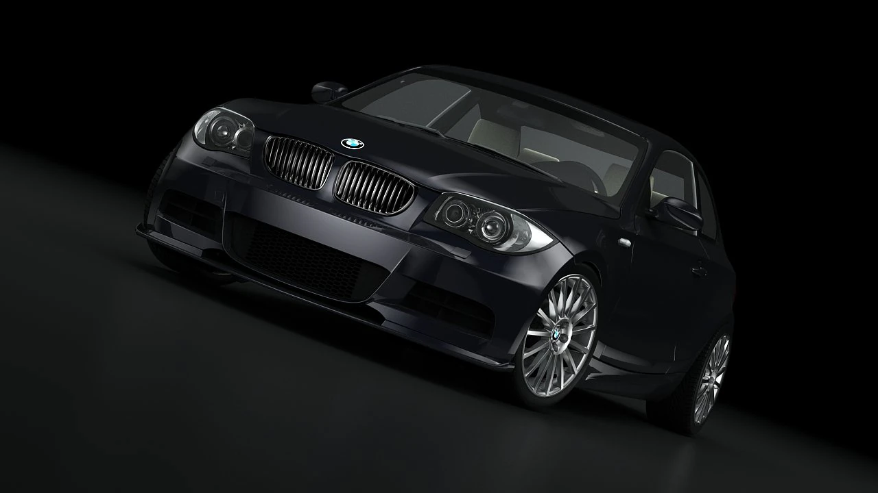 bmw 135i coupe 09 3D Model .c4d .max .obj .3ds .fbx .stl .blend 
