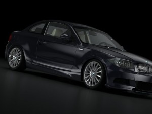 bmw 135i coupe 09 3D 模型