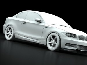 bmw 135i coupe 09 3D 模型