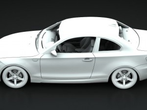 bmw 135i coupe 09 3D 模型