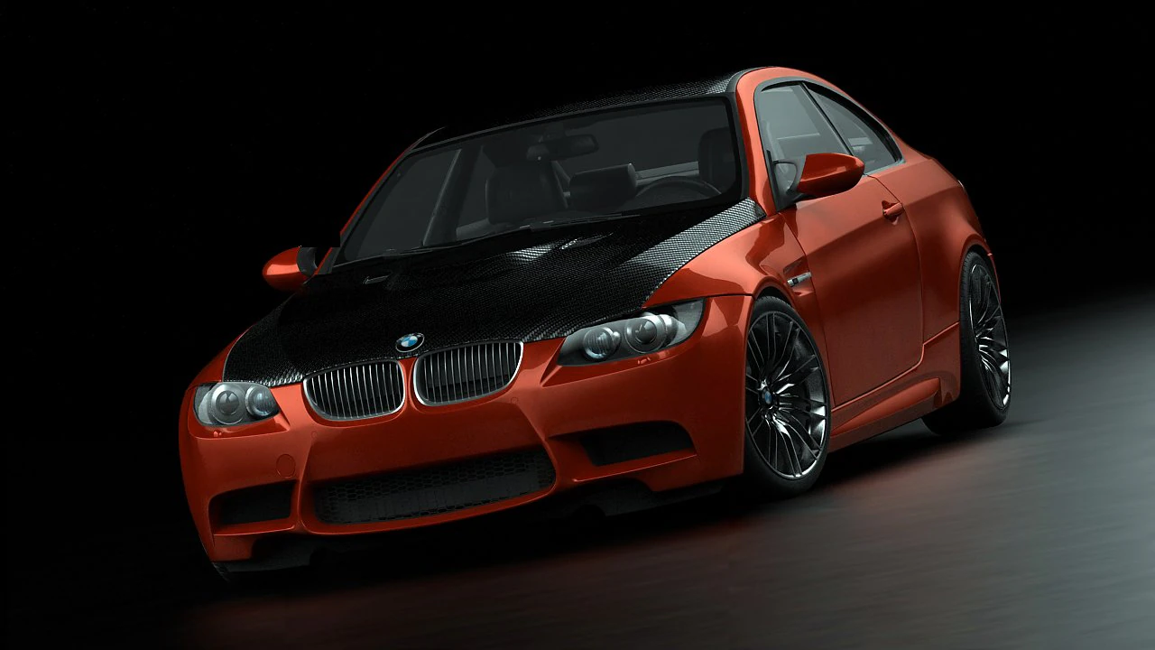 bmw m3e92 08 3D Model .c4d .max .obj .3ds .fbx .stl .blend 