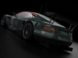 aston martin dbr9 2006 3D Model