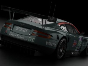 aston martin dbr9 2006 3D Модель