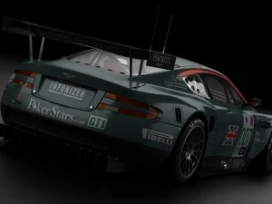 aston martin dbr9 2006 3D Model