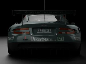 aston martin dbr9 2006 3D Model