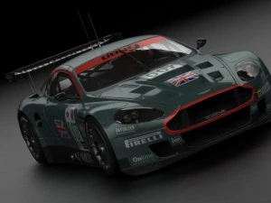 aston martin dbr9 2006 3D Model