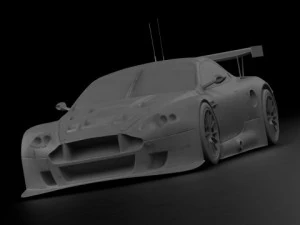 aston martin dbr9 2006 3D Model