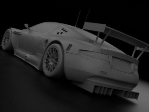aston martin dbr9 2006 3D Модель