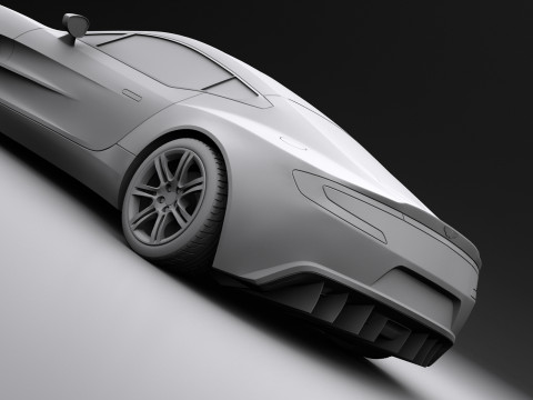 Aston martin one77 2010 3D Model